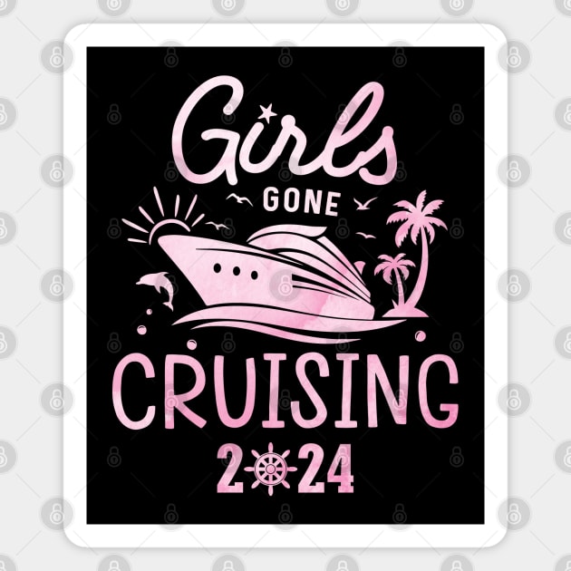 Girls Gone Cruising 2024 Matching Cruise Squad Girls Women Magnet by ahadnur9926